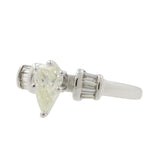 Lady's Diamond Solitaire Engagement Ring  .95 Carat T.W. 14K White Gold