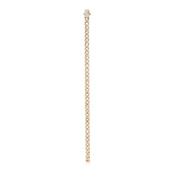 Pulsera de oro amarillo de 14k para hombre con circonita cúbica/ pulsera de oro real/ pulsera de oro macizo con circonita cúbica