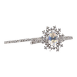 Ladies 14k White Gold Mystic Topaz Diamond Engagement Set
