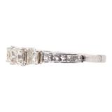 Ladies 14k White Gold Princess Cut Diamond Engagement Ring