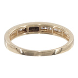14k Yellow Gold Channel Set Diamond Wedding Ring Set