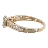 14k Yellow Gold Channel Set Diamond Wedding Ring Set
