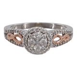 10k Two-Tone Diamond Engagement Ring