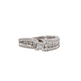 14k White Gold Diamond Wedding Ring Set