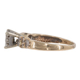 14k Yellow Gold Cluster Diamond Engagement Set