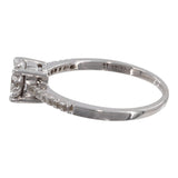 10k White Gold Diamond Classic Cluster Ring