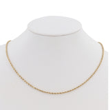 14k Yellow Gold 21.5” Rope Chain