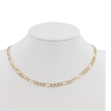 14k Yellow Gold 24 inch Figaro Link Chain