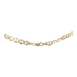14k Yellow Gold 24 inch Mariner Link Chain