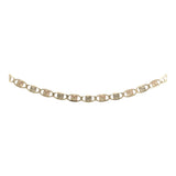 14k Tri-color Gold 15.5 inch Valentino Chain