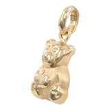 14k Yellow Gold Teddy Bear Pendant