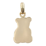 14k Yellow Gold Teddy Bear Pendant