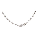 14k White Gold 17” Rosary