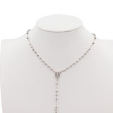 14k White Gold 17” Rosary