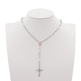 14k White Gold 17” Rosary