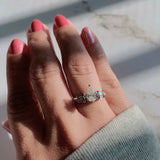 Lady's Diamond Solitaire Engagement Ring  .95 Carat T.W. 14K White Gold
