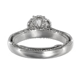 18K White Gold Diamond Solitaire Accents Engagement Ring With GIA Certificate