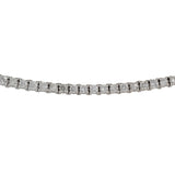 14K White Gold Diamond Tennis Bracelet Five Pointer