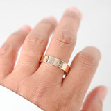18K Rose Gold Authentic Classic Love Cartier Band Ring