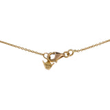 18K Yellow Gold Black Diamond And Ruby Moon & Star Charm Necklace