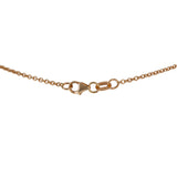 14K Rose Gold Diamond Bezel Set Round-Cut Rolo Link Chain Necklace 0.70Ctw