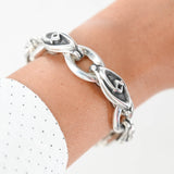 925 Sterling Silver Gothic Bold Bracelet