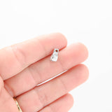 14k White Gold Solitaire Diamond Pendant