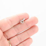 14k White Gold Solitaire Diamond Pendant