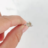 14K White Gold Light Brown Diamond 6-Prong Setting Solitaire Engagement Ring 1.00Ctw