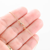 18K Yellow Gold Black Diamond And Ruby Moon & Star Charm Necklace