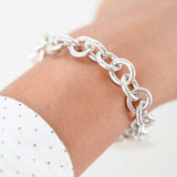 925 Silver Please Return To Tiffany & Co Heart Charm Bracelet
