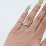 14k White Gold Diamond Solitaire Engagement Ring
