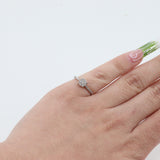 10k White Gold Diamond Classic Cluster Ring