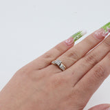 14k Yellow Gold Cluster Diamond Engagement Set