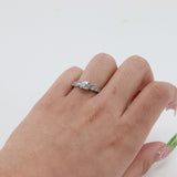 14k Yellow Gold Illusion Set Diamond Ring