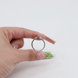 14k White Gold Princess Cut Cluster Ring