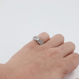 14k White Gold Diamond Wedding Ring Set