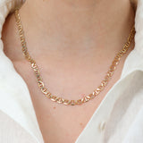 14k Yellow Gold 24 inch Mariner Link Chain