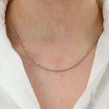 14k Yellow Gold 21.5” Rope Chain