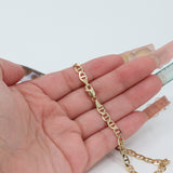14k Yellow Gold 24 inch Mariner Link Chain