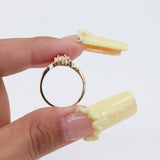 10k Yellow Gold Oval Ruby Cocktail Ring