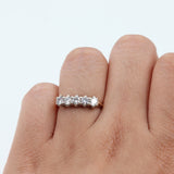 14k Yellow Gold Quintuple Set Diamond Ring