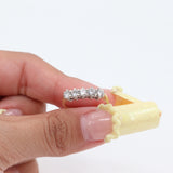 14k Yellow Gold Quintuple Set Diamond Ring