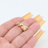 14k Yellow Gold Teddy Bear Pendant