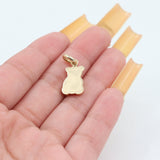 14k Yellow Gold Teddy Bear Pendant