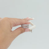Ladies 14k White Gold Diamond Fashion Ring