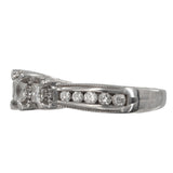 Ladies 14k White Gold Princess Cut Diamond Engagement Ring