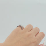 Ladies 14k White Gold Princess Cut Diamond Engagement Ring