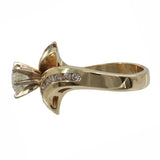 14k Yellow Gold Brilliant Cut Diamond Engagement Ring