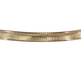 14K Yellow Gold Reverse/Concave Omega Link Bangle Bracelet